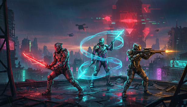 AI Apocalypse — cyberpunk roguelike deckbuilder game artwork